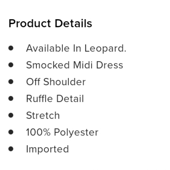 Jungle Juice Leopard Smocked Midi Dress - Leopard - Picture 5 of 5